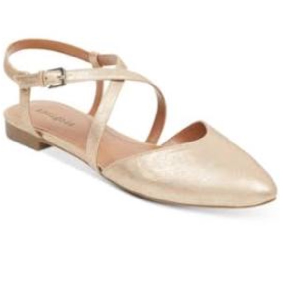 INDIGO RD. SIZE 6 GENETICS2 GOLD STRAPY SANDAL - Picture 2 of 8